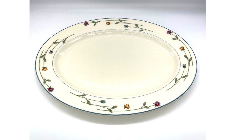 Gorham Town & Country Country Flowers Platter 14 1/2" Fine China Collection